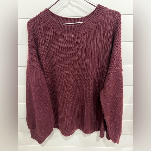dip Tops - Dip Maroon Women’s Sweater Size Large